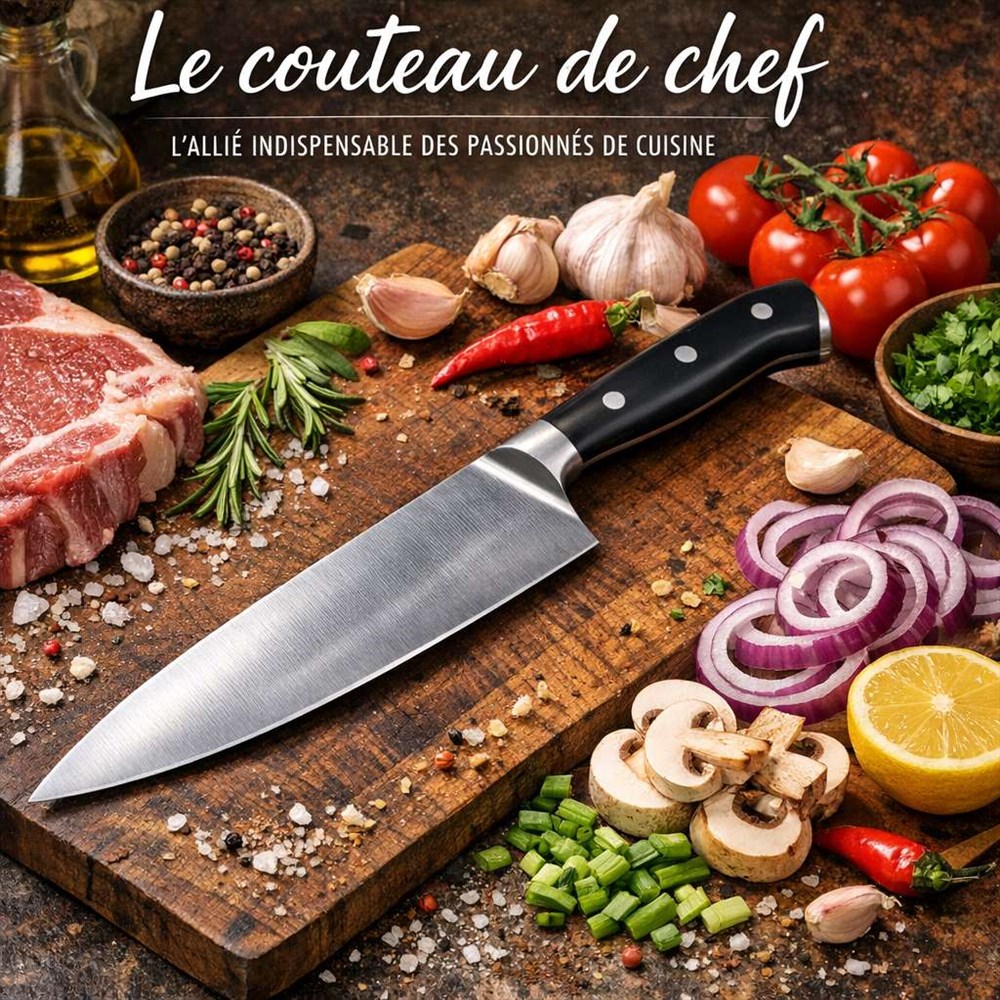 Le couteau de chef, l’allié indispensable des passionnés de cuisine