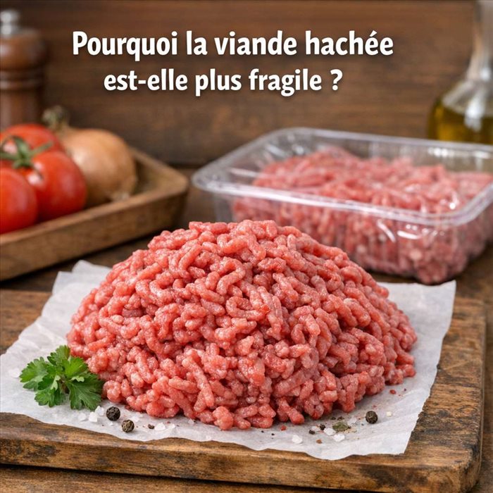Pourquoi la viande hachée est-elle plus fragile ? | Conseils et risques
