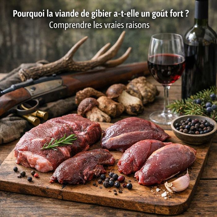 Pourquoi la viande de gibier a-t-elle un goût fort ? | Guide complet