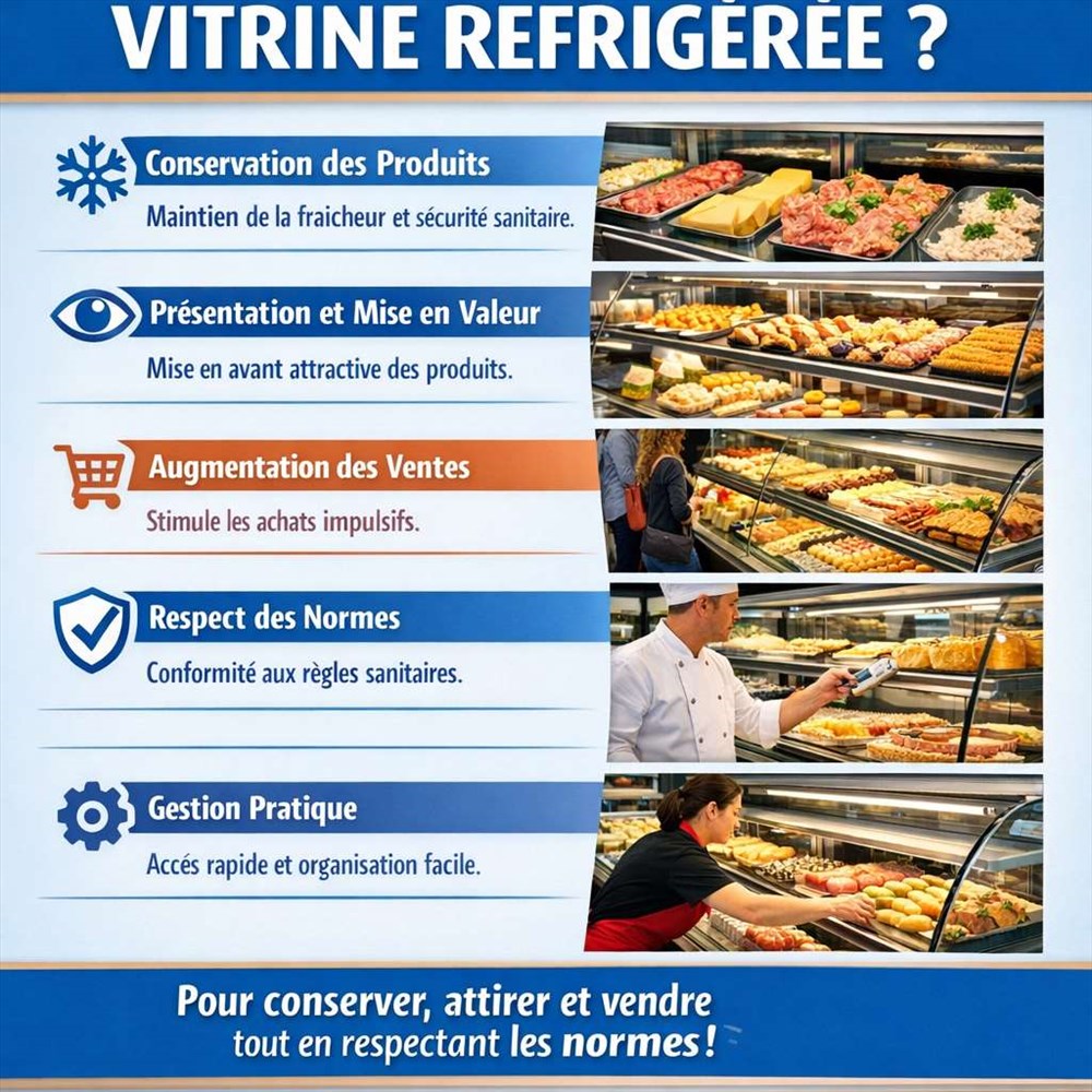 Quel est l'intérêt pour les professionnels d'utiliser une vitrine réfrigérée
