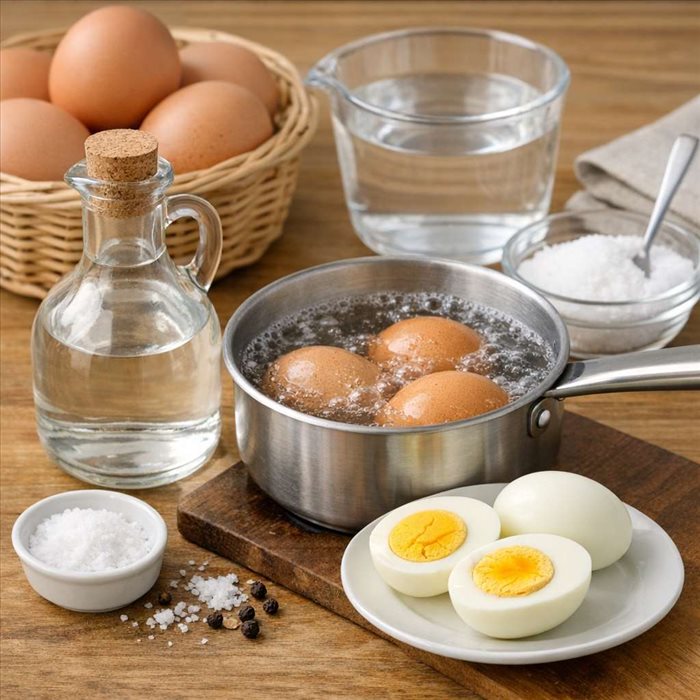 Pourquoi ajouter du vinaigre pour cuire des œufs durs ?