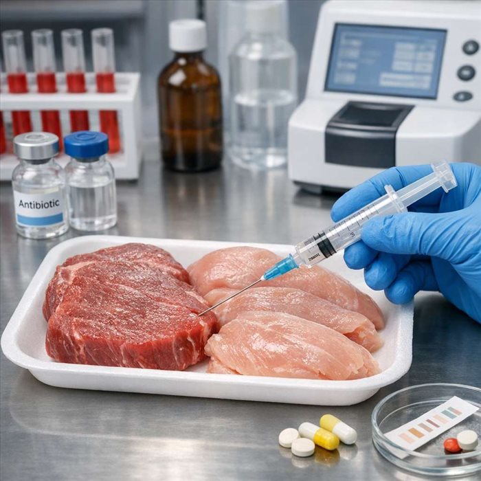 Résidus d’antibiotiques dans la viande : contrôle et sécurité
