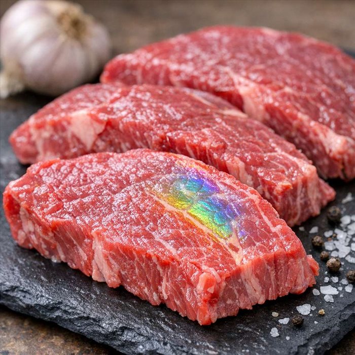 Reflets irisés du bœuf : explications, causes et sécurité