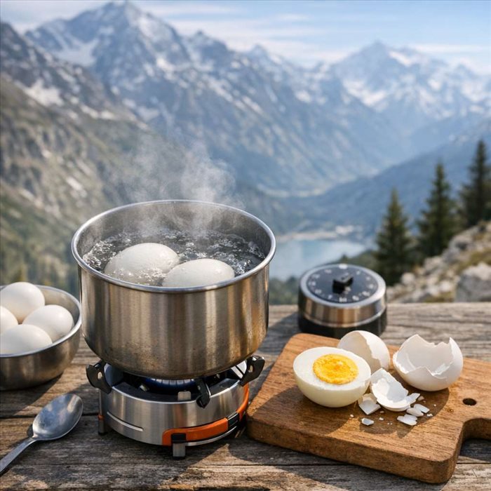 Comment cuire un œuf dur en altitude : méthode simple et fiable