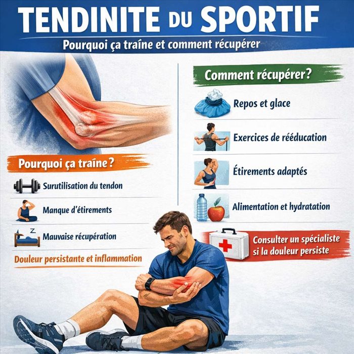 Tendinite du sportif : pourquoi ça traîne et comment récupérer