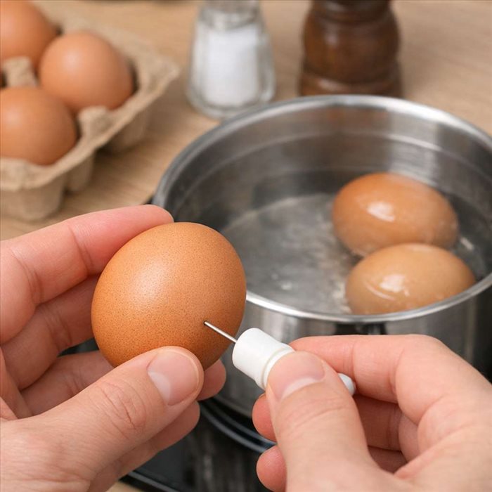 Pourquoi percer un œuf avant cuisson dure ? | Astuce simple