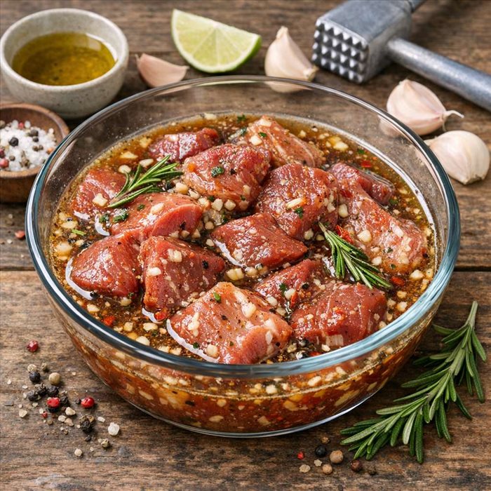 Comment une marinade agit-elle sur les fibres de la viande ?