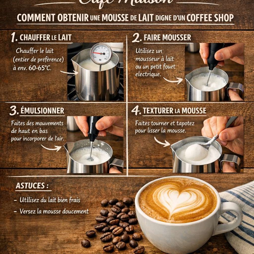 Café maison : comment obtenir une mousse de lait digne d'un coffee shop