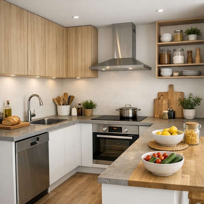 Aménagement cuisine en L : idées et conseils pour optimiser l’espace