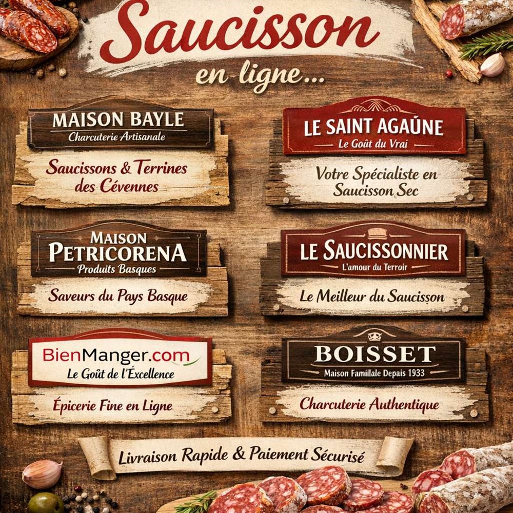 Où acheter du saucisson en ligne avec livraison rapide ?