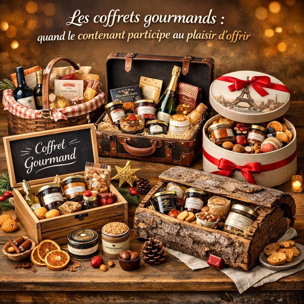 Les coffrets gourmands : quand le contenant participe au plaisir d'offrir